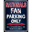 Nationals Metal Novelty Parking Sign 9" x 12" (P)