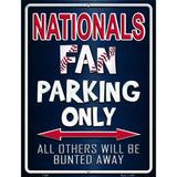 Nationals Metal Novelty Parking Sign 9" x 12" (P)