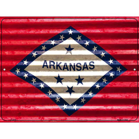 Arkansas Flag Novelty Parking Sign 9" x 12" (P)