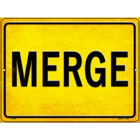Merge Novelty Metal Parking Sign 9" x 12" Sign (P)