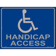Handicap Access Novelty Metal Parking Sign 9" x 12" Sign (P)