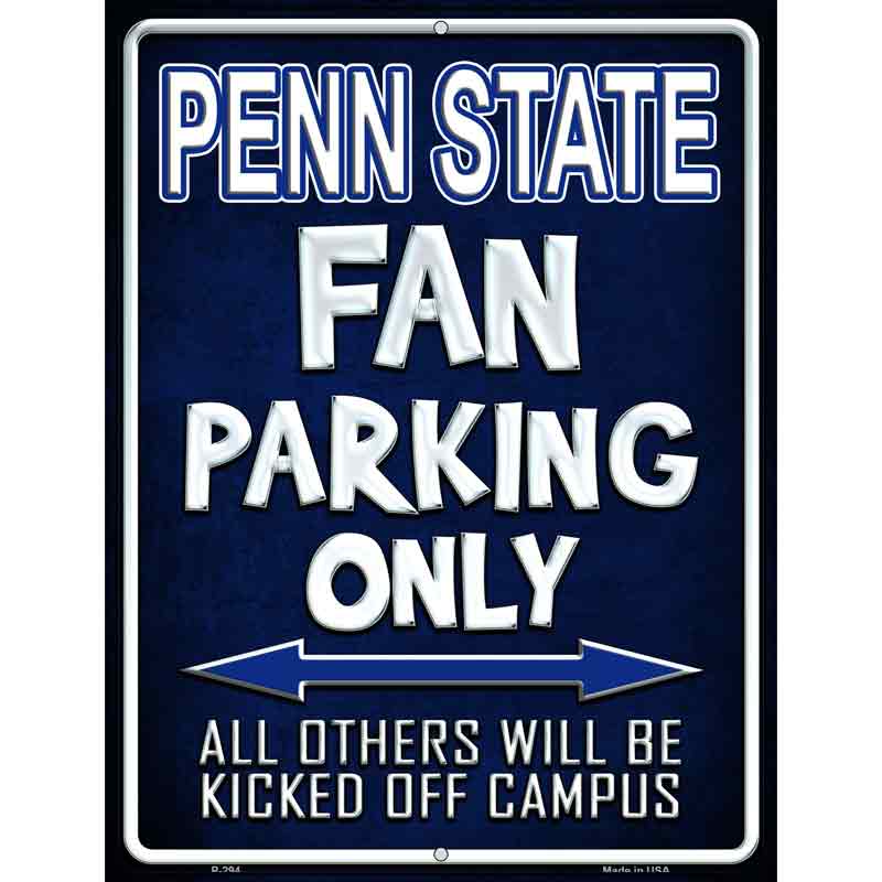 Penn State Metal Novelty Parking Sign 9" x 12" (P)