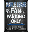Maple Leafs Metal Novelty Parking Sign 9" x 12" (P)