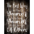 Lose Yourself To Find Yourself Novelty Metal Parking Sign 9" x 12" Sign (P)