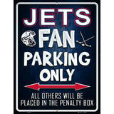 Jets Metal Novelty Parking Sign P-337 9" x 12" (P)