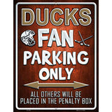 Ducks Metal Novelty Parking Sign 9" x 12" (P)