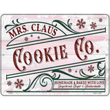 Mrs. Claus Cookie Co Novelty Metal Parking Sign 9" x 12" (P)