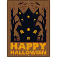 Happy Halloween Haunted House Novelty Metal Parking Sign 9" x 12" Sign (P)