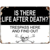 Life After Death Metal Novelty Parking Sign P-4475
