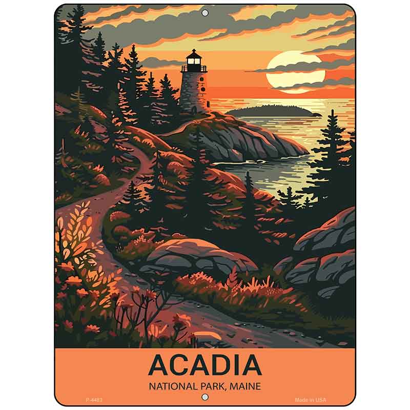 Acadia Maine Metal Novelty Parking Sign P-4483