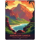 American Samoa Metal Novelty Parking Sign P-4484