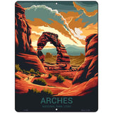 Arches Utah Metal Novelty Parking Sign P-4485