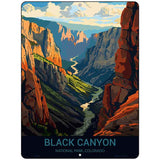 Black Canyon Colorado Metal Novelty Parking Sign P-4489
