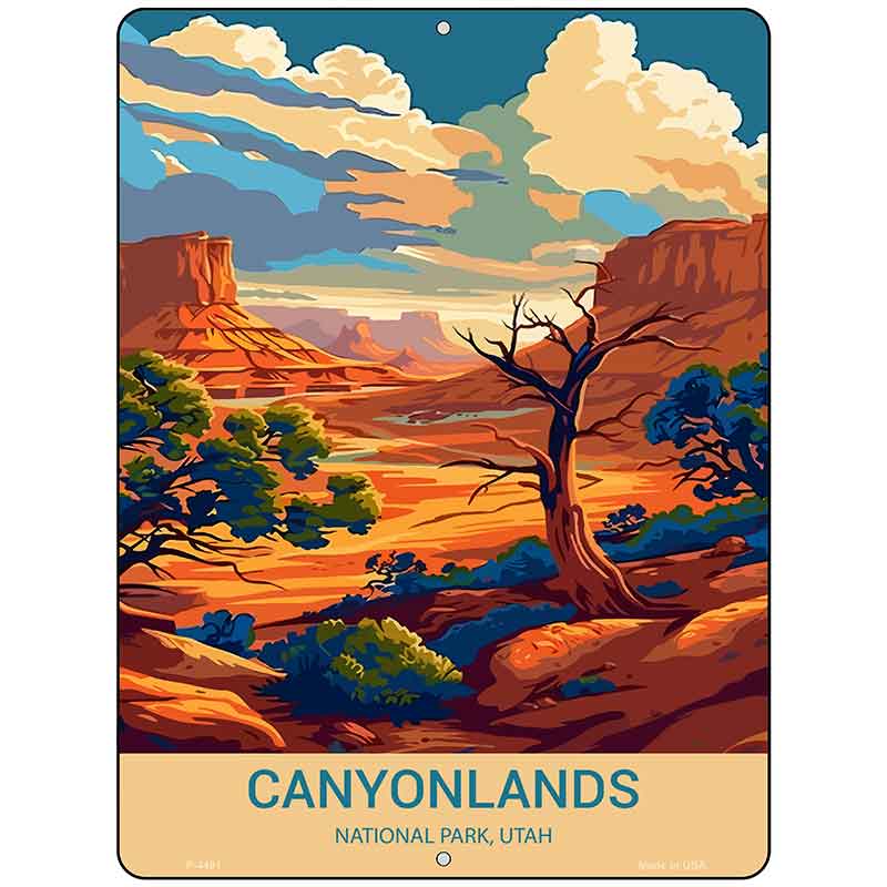 Canyonlands Utah Metal Novelty Parking Sign P-4491