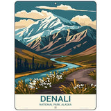 Denali Alaska Metal Novelty Parking Sign P-4499