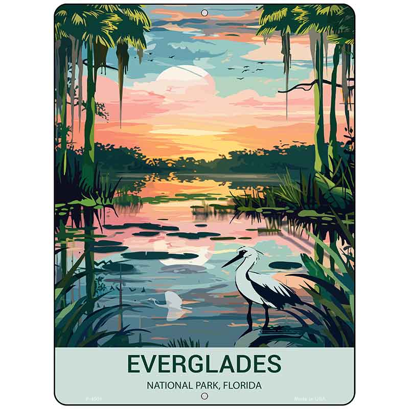 Everglades Florida Metal Novelty Parking Sign P-4501