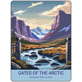 Gates of the Arctic Alaska Metal Novelty Parking Sign P-4502