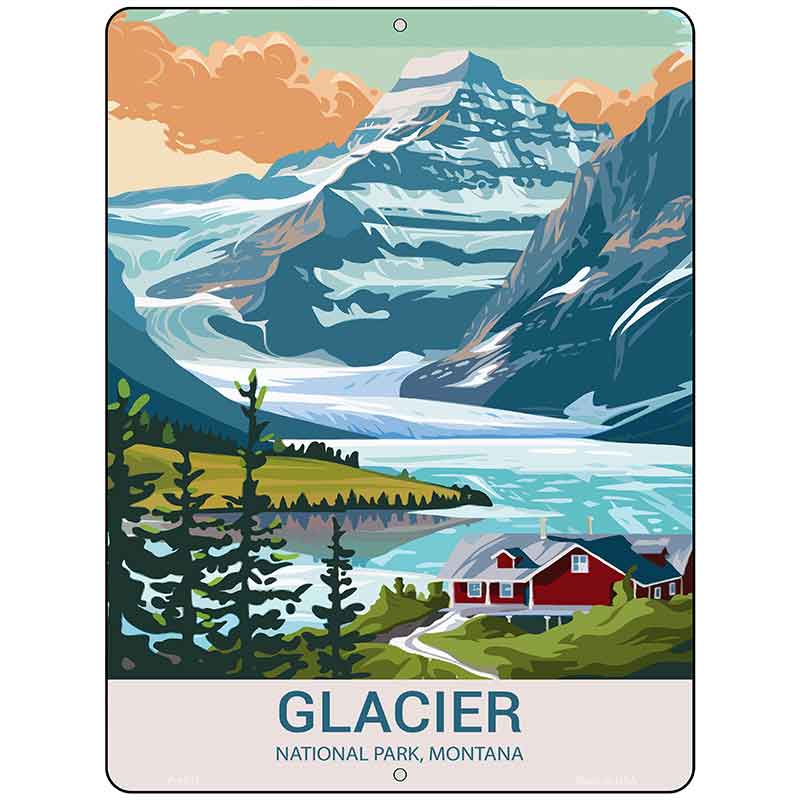 Glacier Montana Metal Novelty Parking Sign P-4505