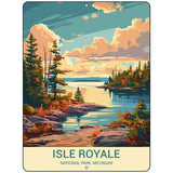 Isle Royale Michigan Metal Novelty Parking Sign P-4516