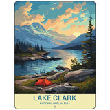 Lake Clark Alaska Metal Novelty Parking Sign P-4522