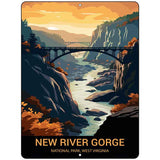 New River Gorge West Virginia Metal Novelty Parking Sign P-4527