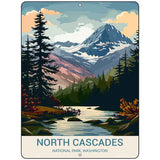 North Cascades Washington Metal Novelty Parking Sign P-4528