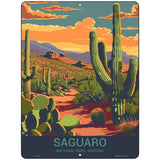 Saguaro Arizona Metal Novelty Parking Sign P-4533