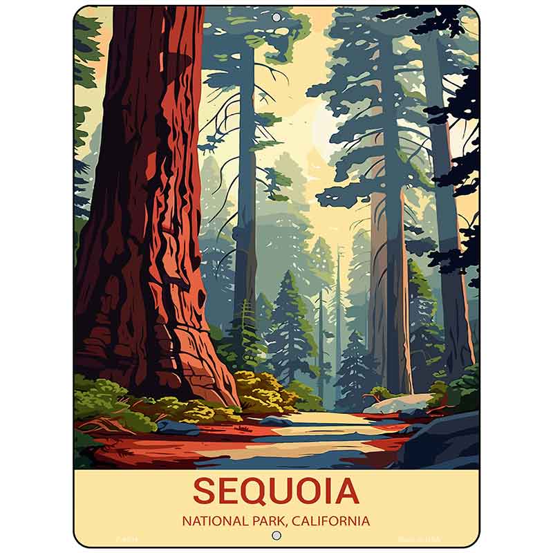 Sequoia California Metal Novelty Parking Sign P-4534