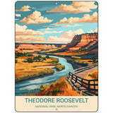 Theodore Roosevelt ND Metal Novelty Parking Sign P-4537