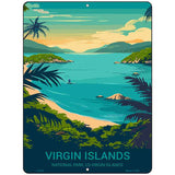 US Virgin Islands Metal Novelty Parking Sign P-4538