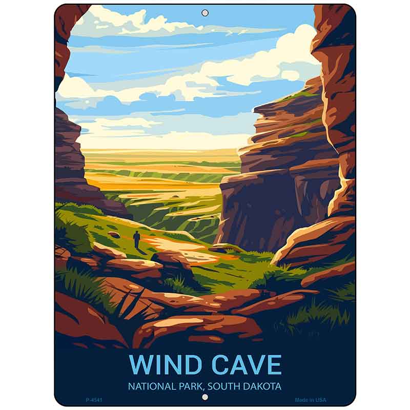 Wind Cave South Dakota Metal Novelty Parking Sign P-4541