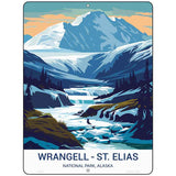 Wrangell - St Elias Alaska Metal Novelty Parking Sign P-4542