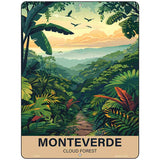 Monteverde Cloud Forest Metal Novelty Parking Sign P-4549