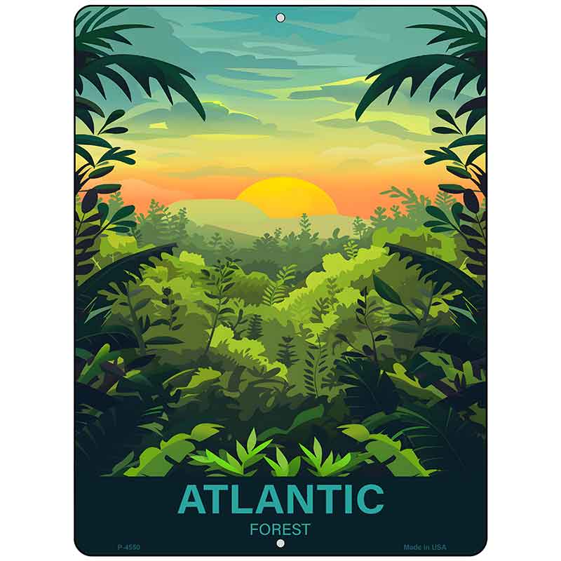 Atlantic Forest Metal Novelty Parking Sign P-4550