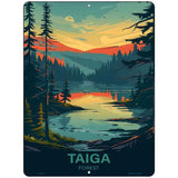Taiga Forest Metal Novelty Parking Sign P-4561