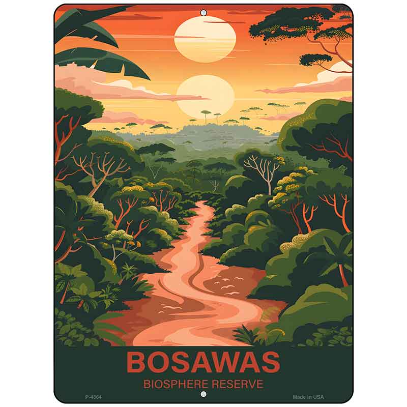 Bosawas Biosphere Reserve Metal Novelty Parking Sign P-4564