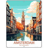 Amsterdam Netherlands Metal Novelty Parking Sign P-4568