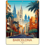 Barcelona Spain Metal Novelty Parking Sign P-4569
