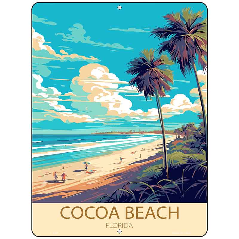 Cocoa Beach Florida Metal Novelty Parking Sign P-4571