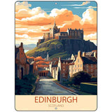 Edinburgh Scotland Metal Novelty Parking Sign P-4575