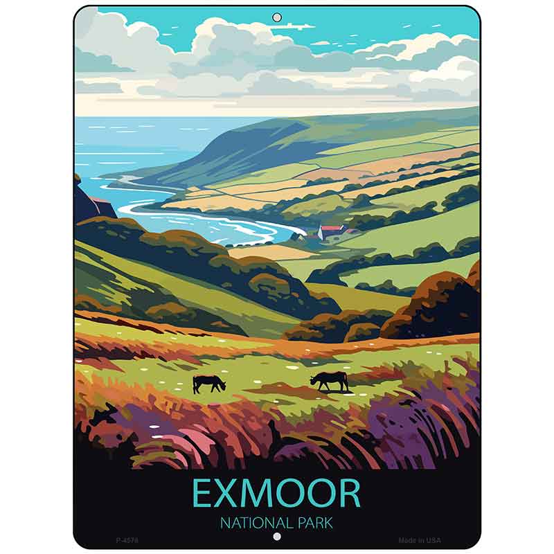 Exmoor National Park Metal Novelty Parking Sign P-4576