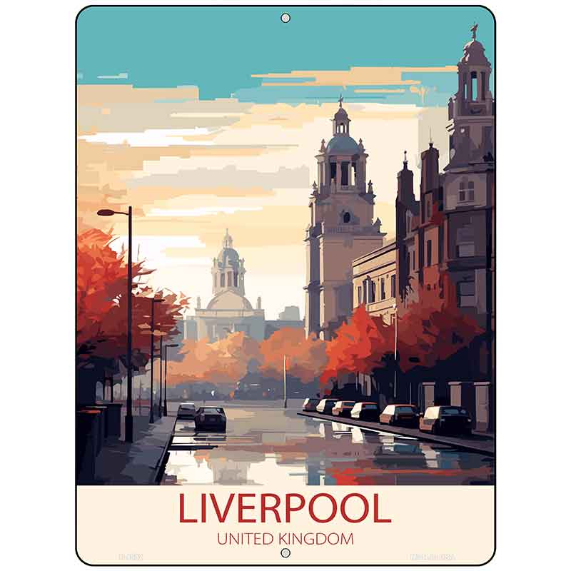 Liverpool United Kingdom Metal Novelty Parking Sign P-4582