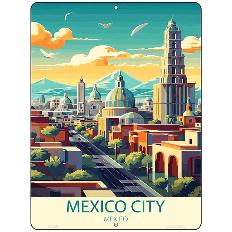 Mexico City Metal Novelty Parking Sign P-4583