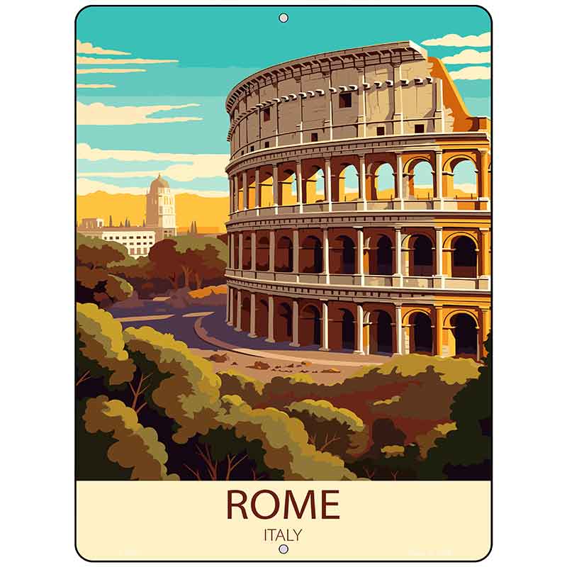 Rome Italy Metal Novelty Parking Sign P-4590