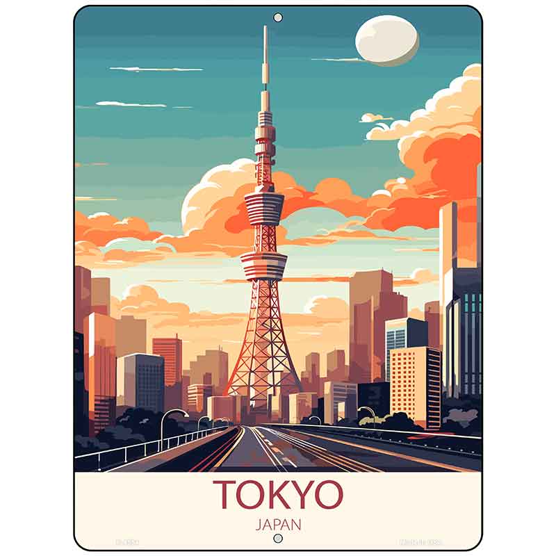 Tokyo Japan Metal Novelty Parking Sign P-4594