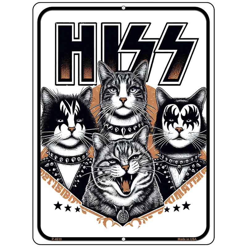 HISS Metal Novelty Parking Sign P-4610