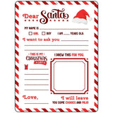 Dear Santa Metal Novelty Parking Sign P-4616