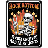 Rock Bottom Metal Novelty Parking Sign P-4640