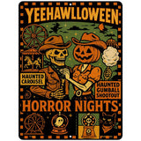 YeeHawlloween Metal Novelty Parking Sign P-4643
