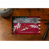 Hello From Alabama Novelty Metal Postcard PC-001